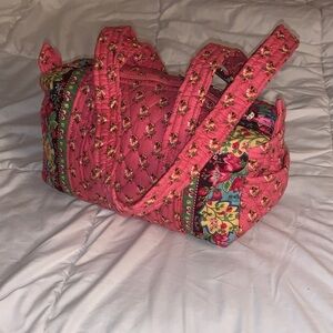Vera Bradley Pink Paisley Floral Tote Duffel bag